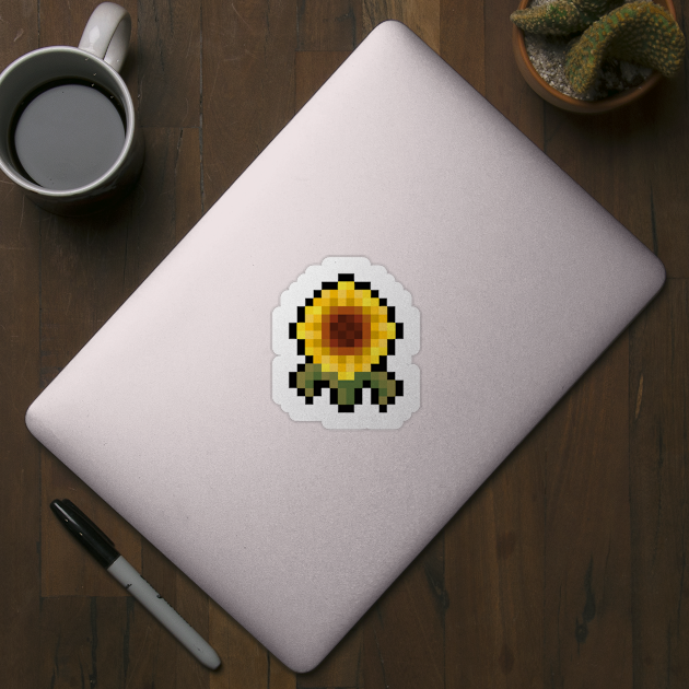 Pixel Sunflower by KAMelbourne